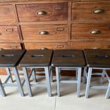 Wooden painter's stools