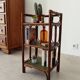 Vintage stand shelf in bamboo and rattan