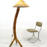 Lampadaire en bambou, années 1950