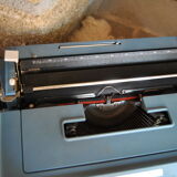 Blue typewriter Ollivetti Studiu 46 years 70