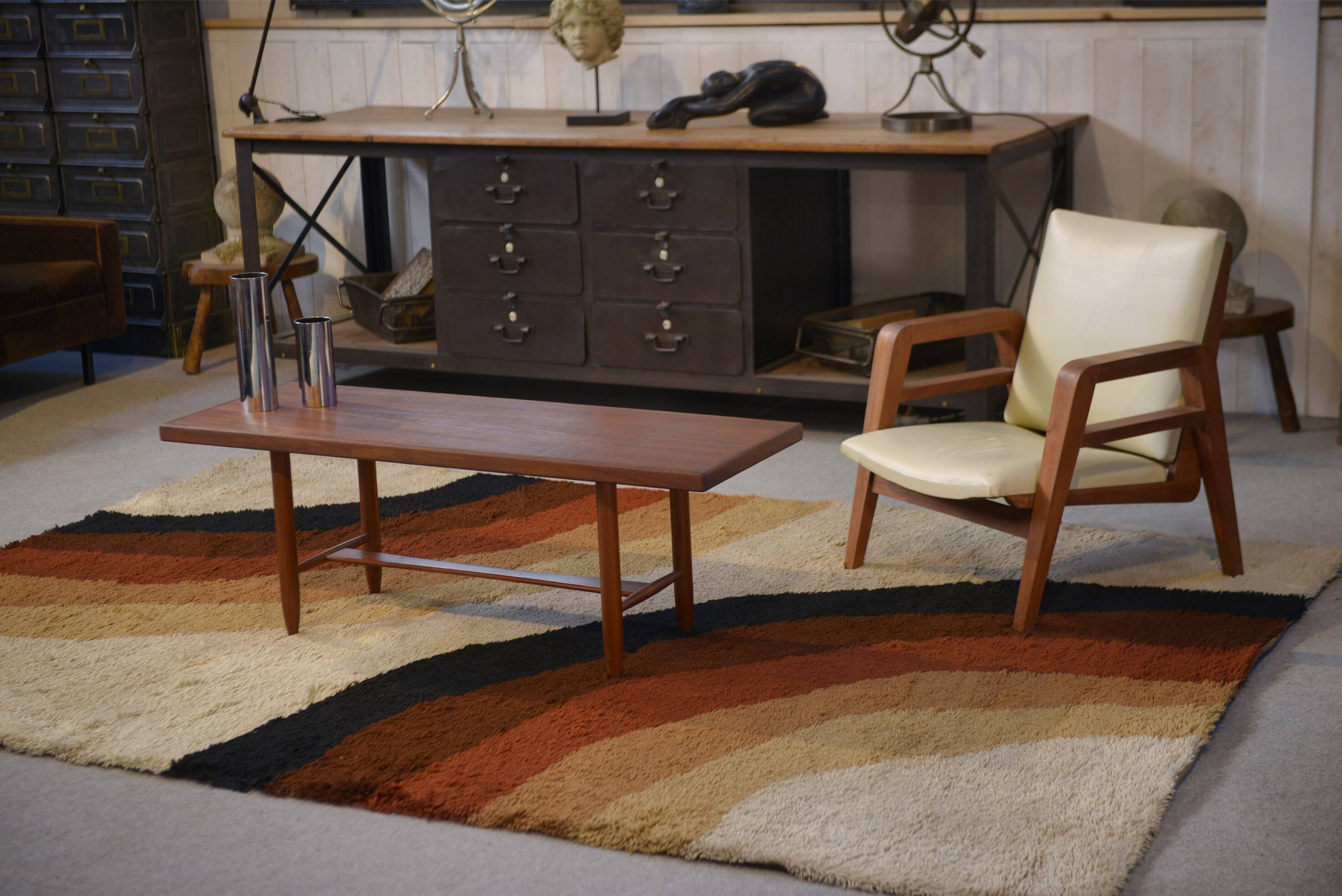 Scandinavian teak coffee table from the 1960s.