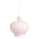 Large Scandinavian suspension light in white opaline, H.A. Jakobsson, 1960