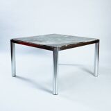 Kho Liang Ie for Artifort dining table marble aluminium, 1970s