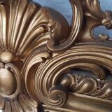 Former mirror gilded with pediment - 153 x 101 - Style Napoleon III