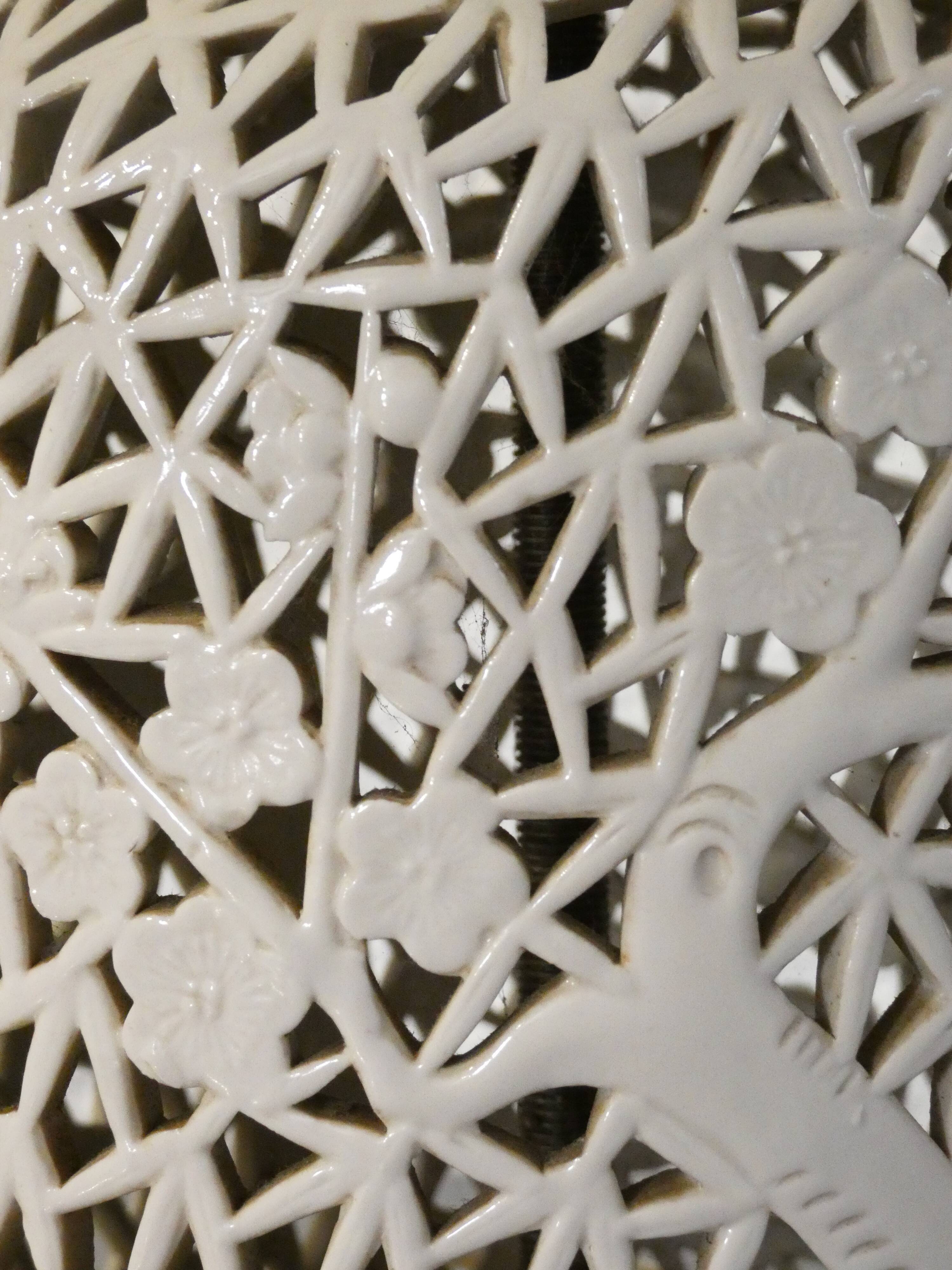 White porcelain lamp from China