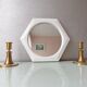 Set of 2 brass candle holders with mother-of-pearl, 1970s