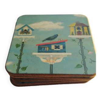 Pimpernel coasters (English)