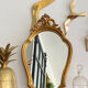 Old gilded mirror 40x24 cm