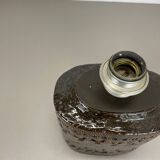 Large 25cm Abstract Ceramic Table Lamp with Pattern attributed to Bitossi, Italy, 1970s