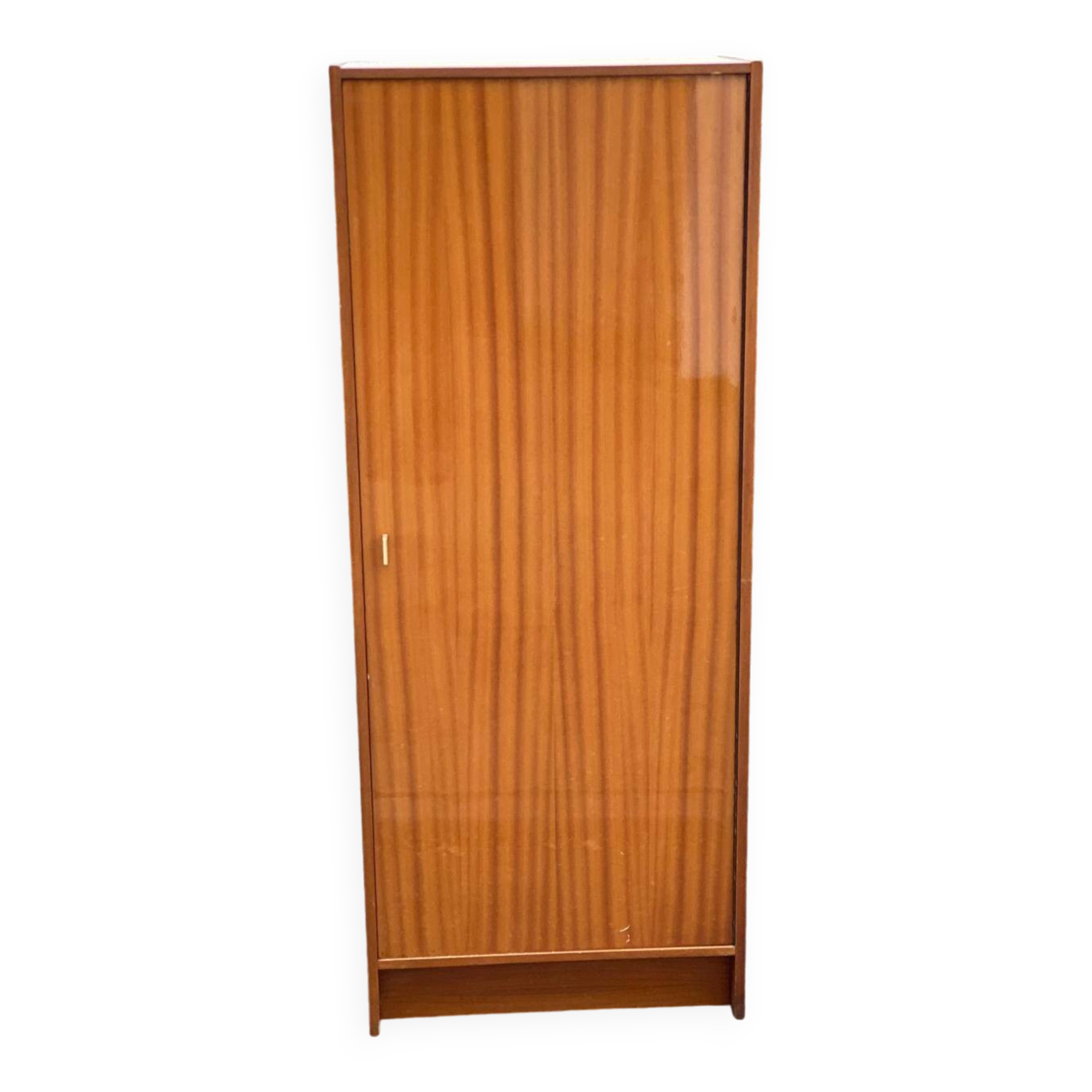 Vintage bonnet cabinet with drawer and shelves