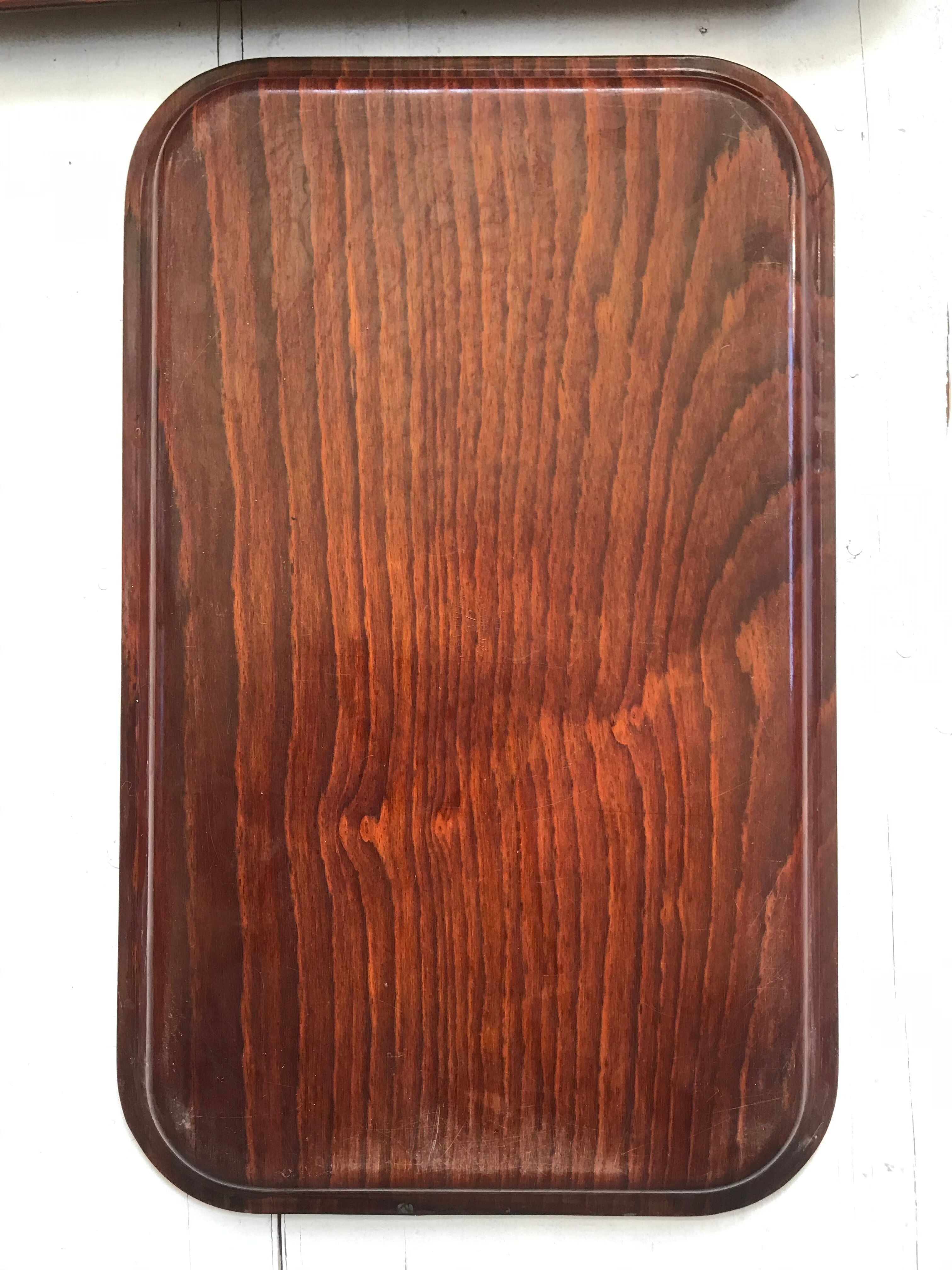 Pair of vintage teak tops