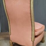 Chaise basse style Louis XV