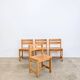 Chaises en pin scandinave, lot de 4
