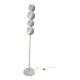 Lampadaire eyeball en métal blanc
