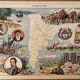Old illustrated map of Argentina from 1948 - JP Pinchon