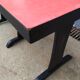 Red formica vintage bistro table
