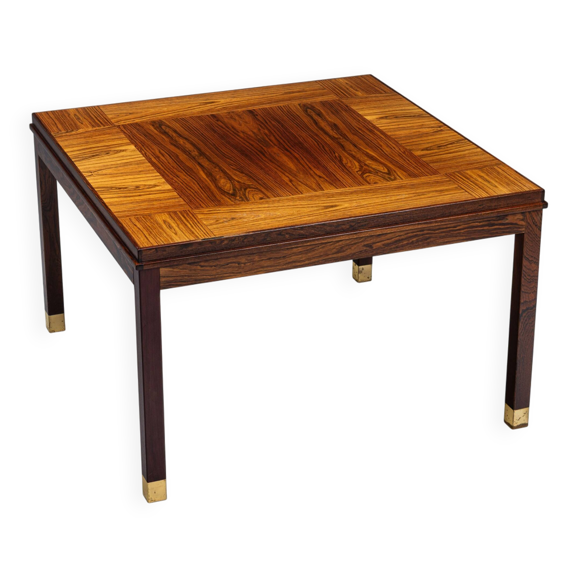 Table basse carrée en palissandre HMB Möbler Rörvik, Suède 1960