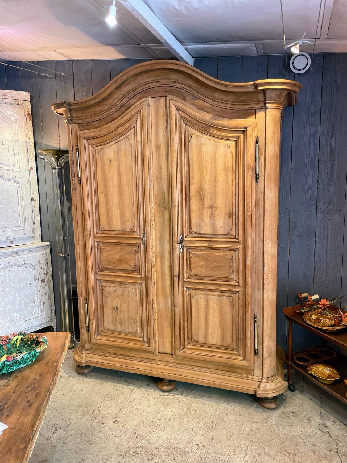 18th century walnut wardrobe