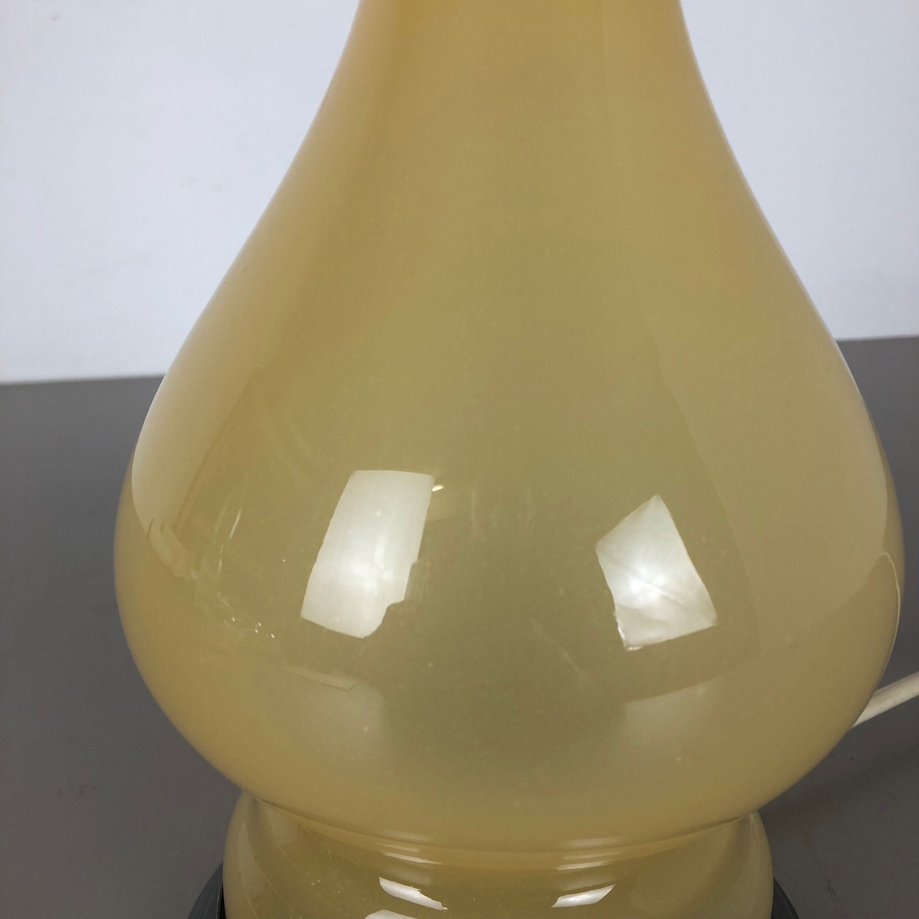 Murano glass "honey" table light by Cenedese Vetri, 1960s