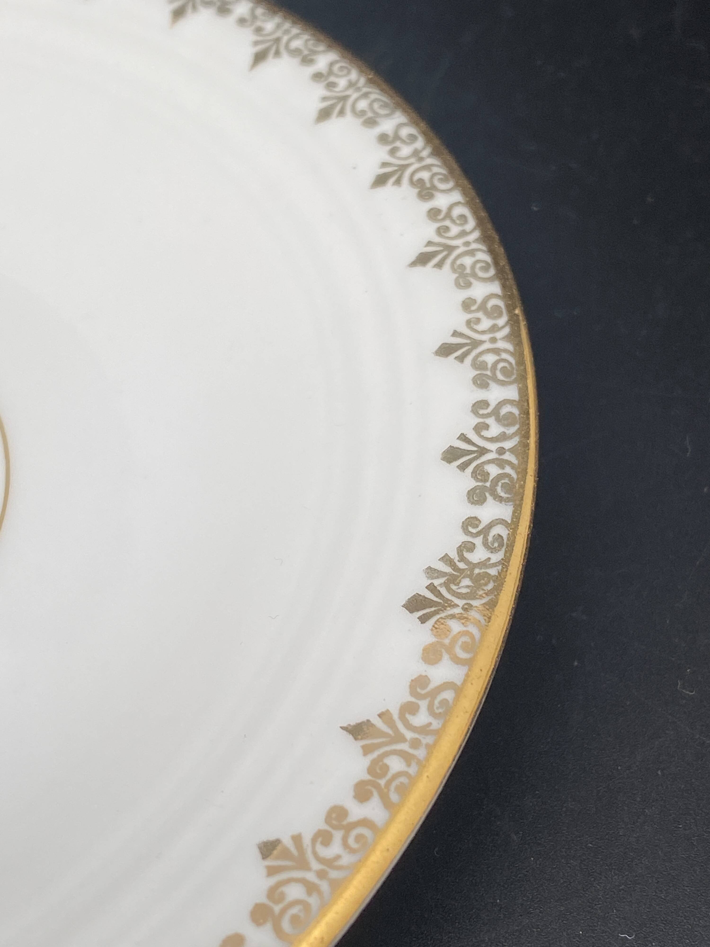 White and gilded Limoges porcelain tea/coffee service – MPM0724SV1