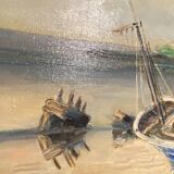 Tableau ancien , Marine signée André Cartayrade (1921-2016)