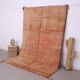 Peach Vintage Moroccan Rug 183 x 274 cm, Berber Wool Rug, Bohemian Rug