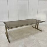 Table basse verre fumé