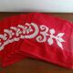Lot 6 serviettes de table 46 x 42 rouges et blanches en coton