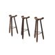 3x Vintage Spanish brutalist ‘Marbella’ stool by Confonorm, 70s