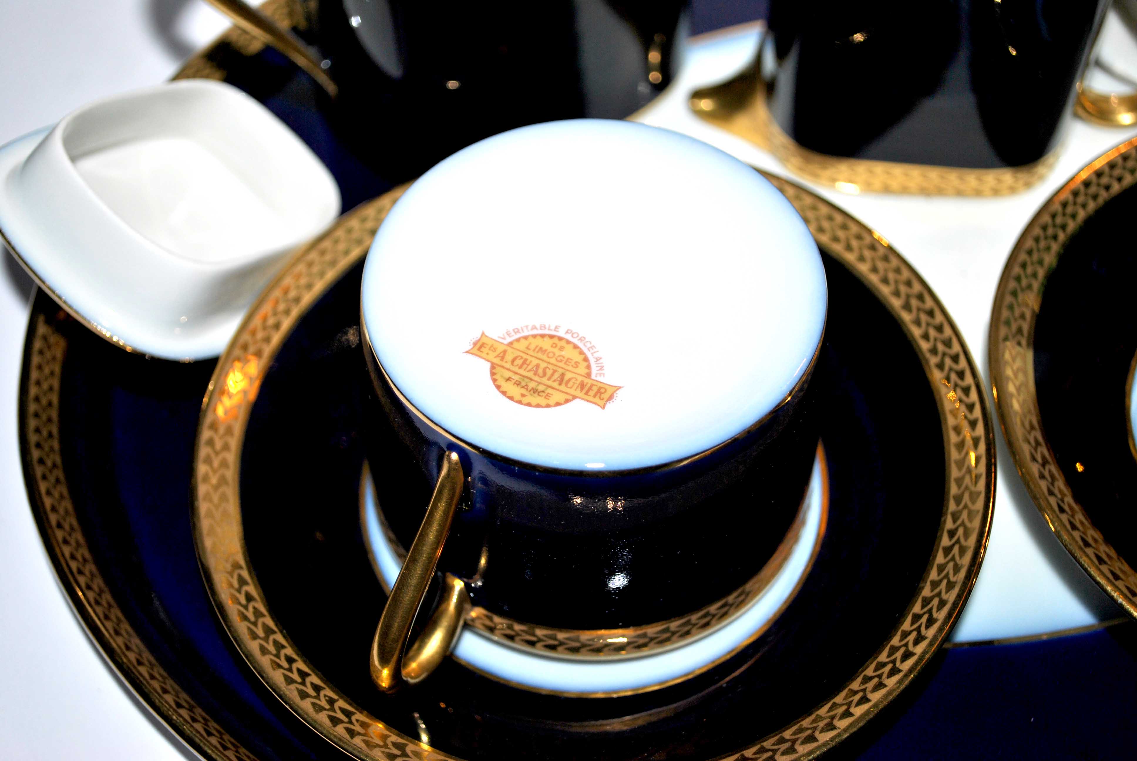Service à café en porcelaine de limoges
