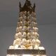 Suspension chandelier with metal and glass grapevines manufactured 60's / 70's