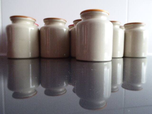 Ancient jar of mustard sandies from Meaux Pommery