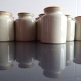 Ancient jar of mustard sandies from Meaux Pommery