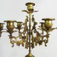 Pair of candelabra with 5 bronze branches and marble Napoleon III style. 19th