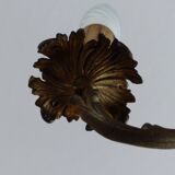 Bronze chandelier 5 branches leaf pattern