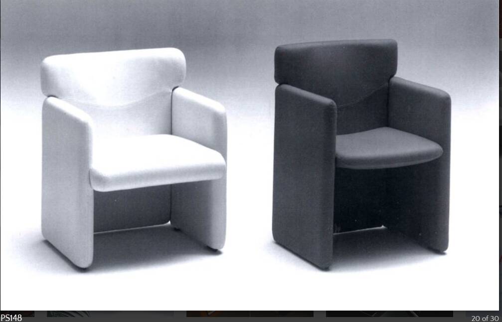 "Centro Progetti Tecno, Suite de quatre fauteuils "PS148"