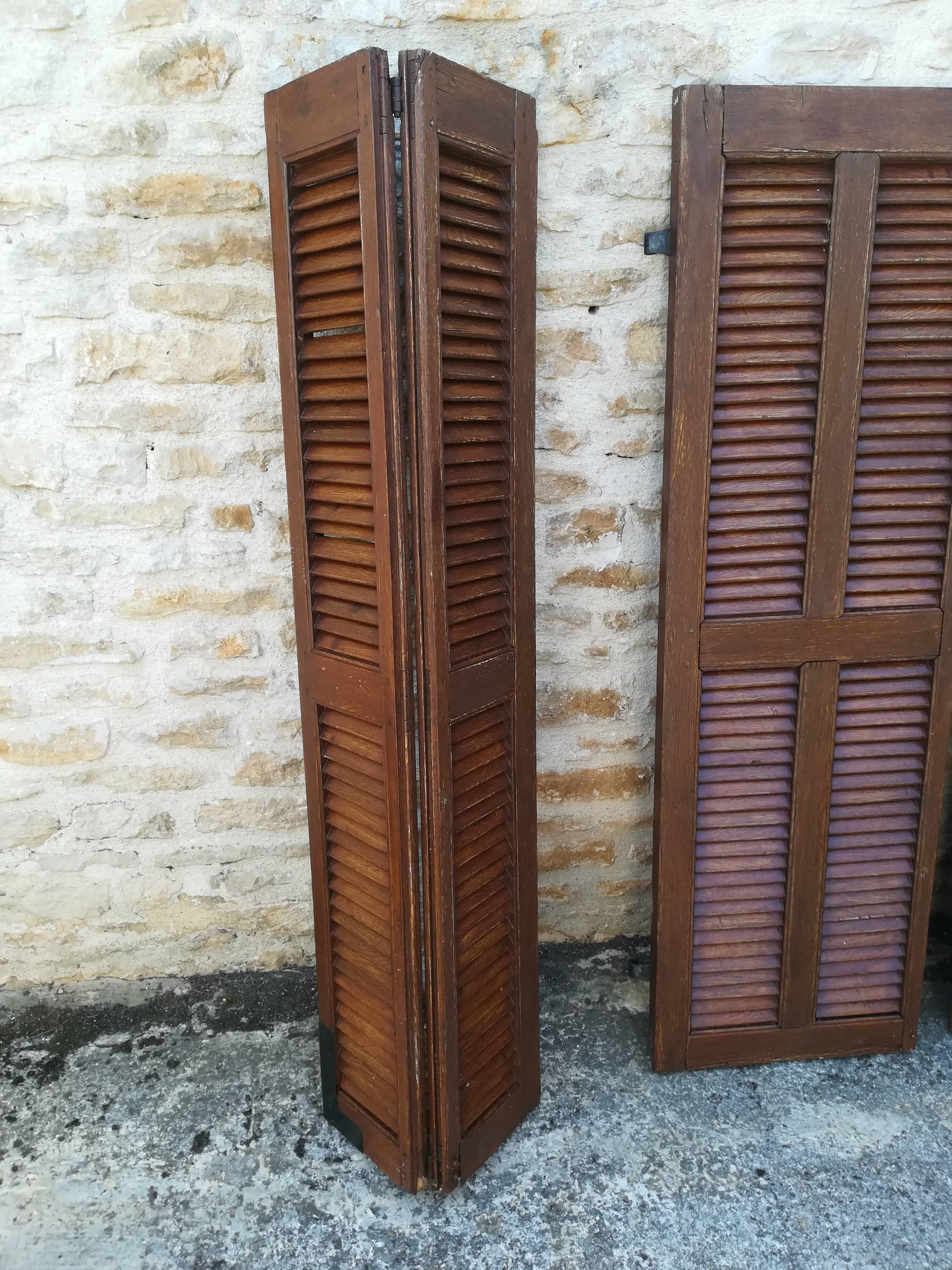 Oak shutters