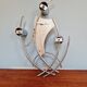 Vintage chrome metal wall light, 70s