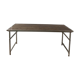 Folding industrial-style dining table
