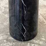 Black marble side table