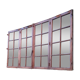 Glass window h141xl263 in oak 4 leaves