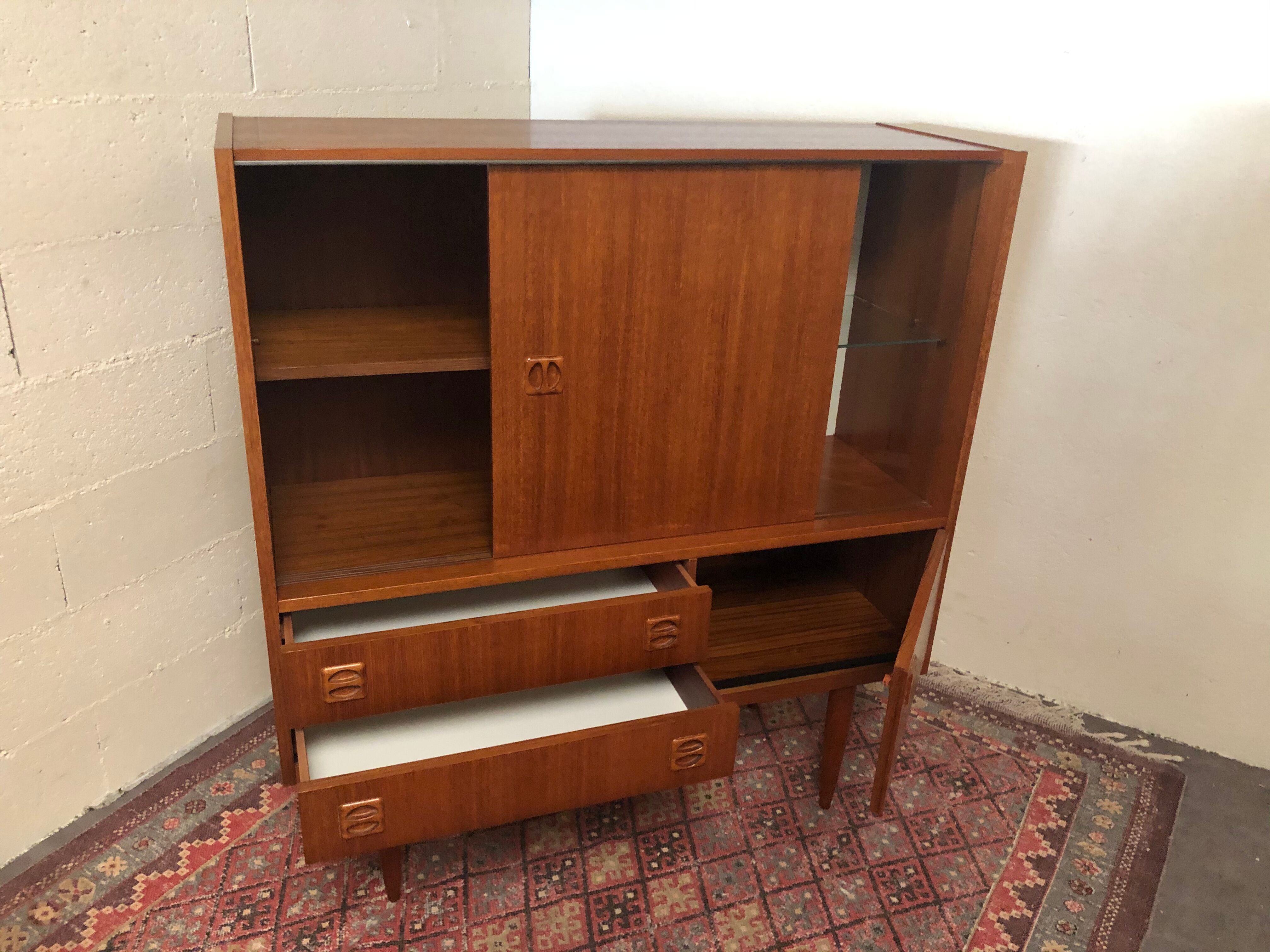 Vintage 60-year storage furniture silver