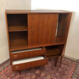 Vintage 60-year storage furniture silver