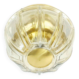 Mid-Century Glass & Brass Ceiling Light from Limburg, Germany, 1960s