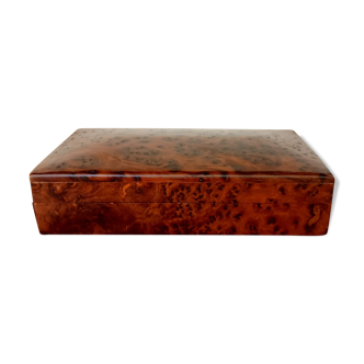 Solid cedar magnifying glass box