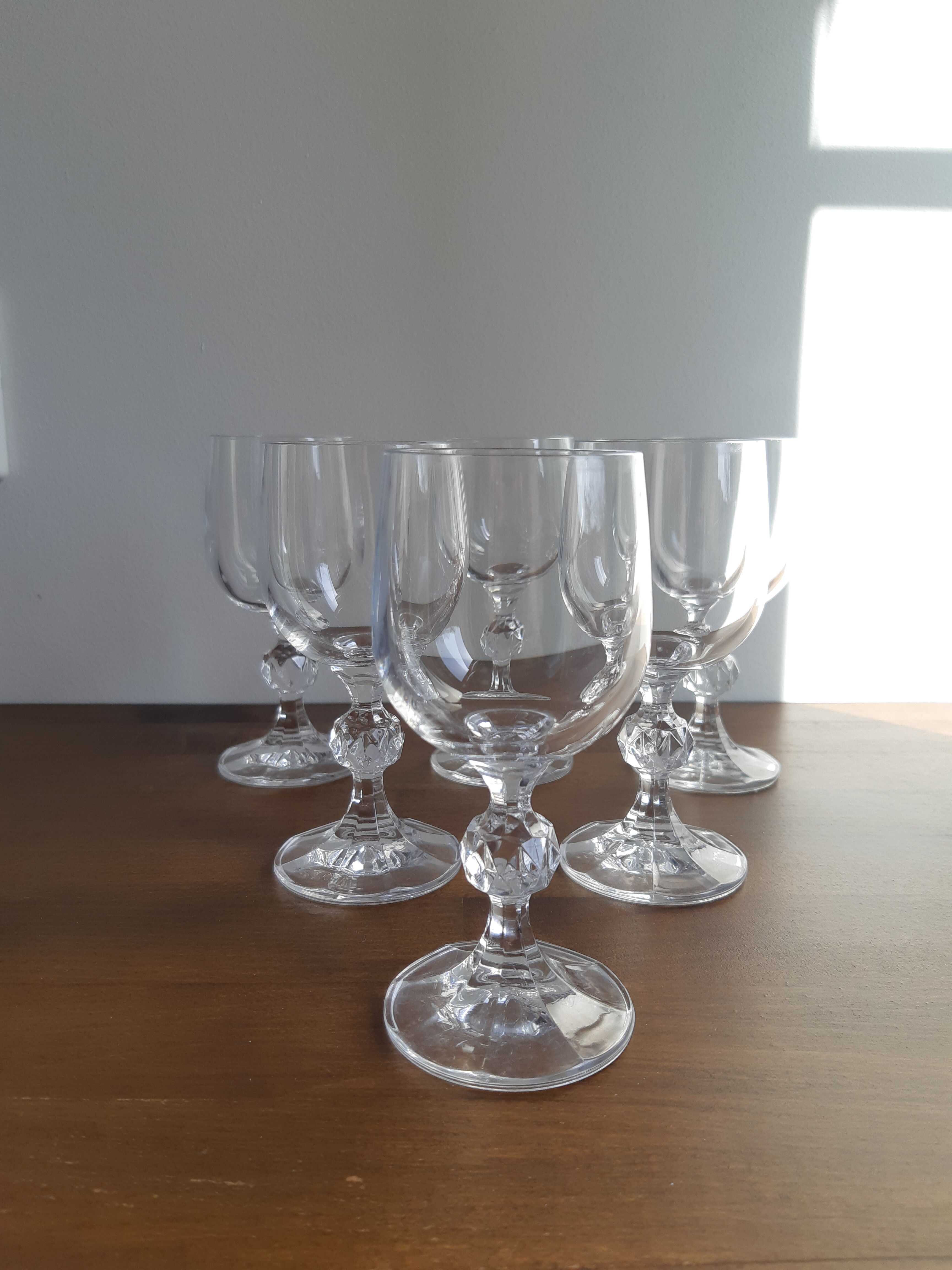 Set of 6 vintage walking glasses