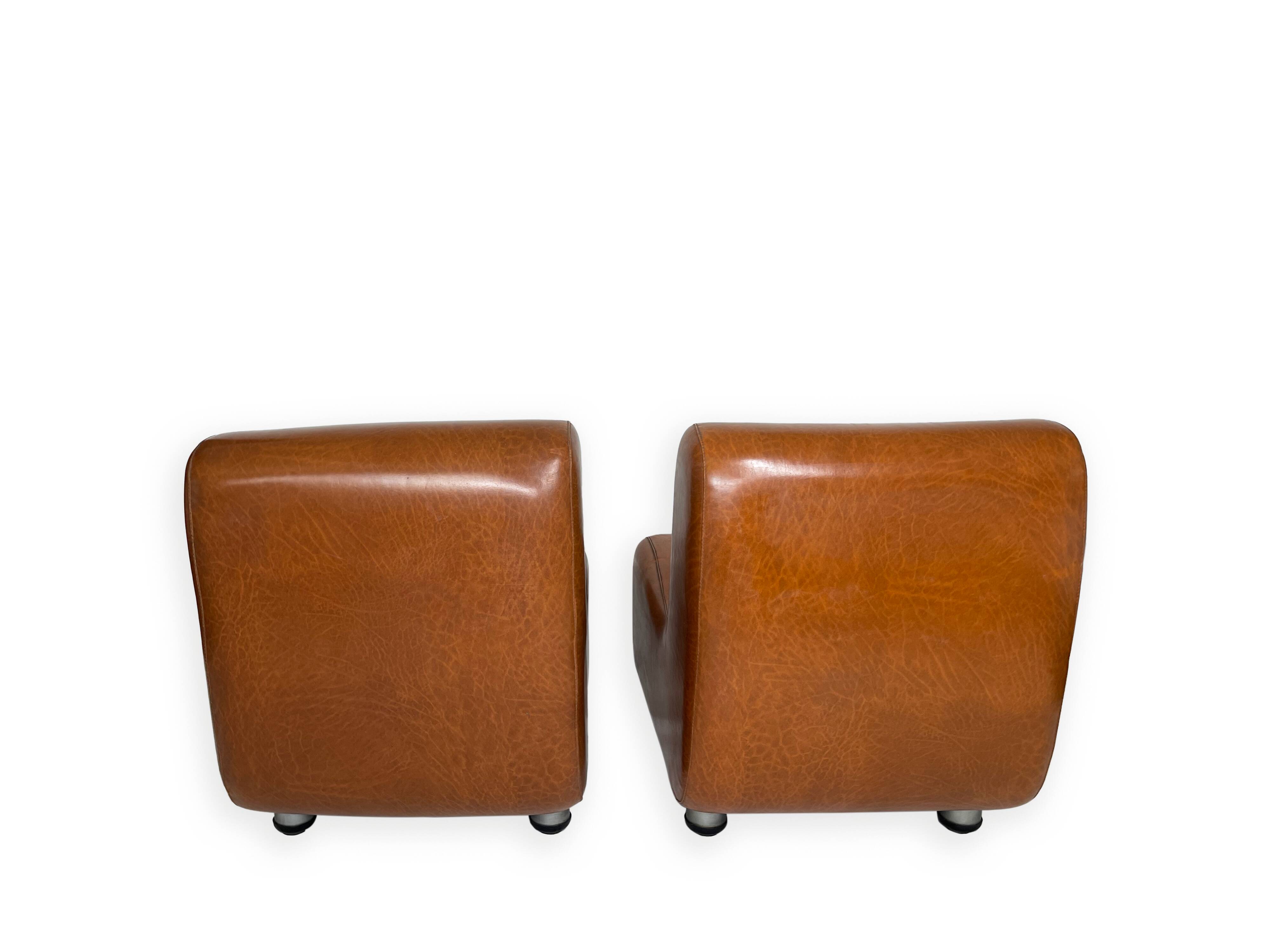 Curve armless armchairs, 1970s