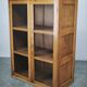 1930s Czech Oak Glass Bookcase from a Baťa Factory