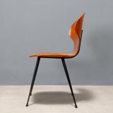 1960s chair made of curved plywood
