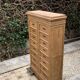Notary cabinet in solid raw oak, 1920